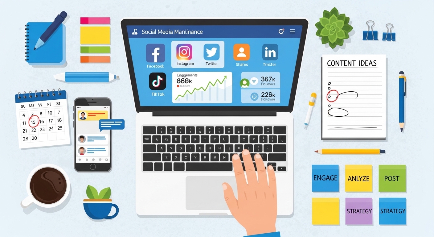 Social Media Maintenance That Keeps Your Brand Active and Visible